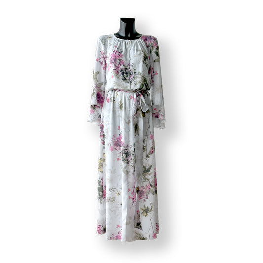 Silk Floral Day Dress