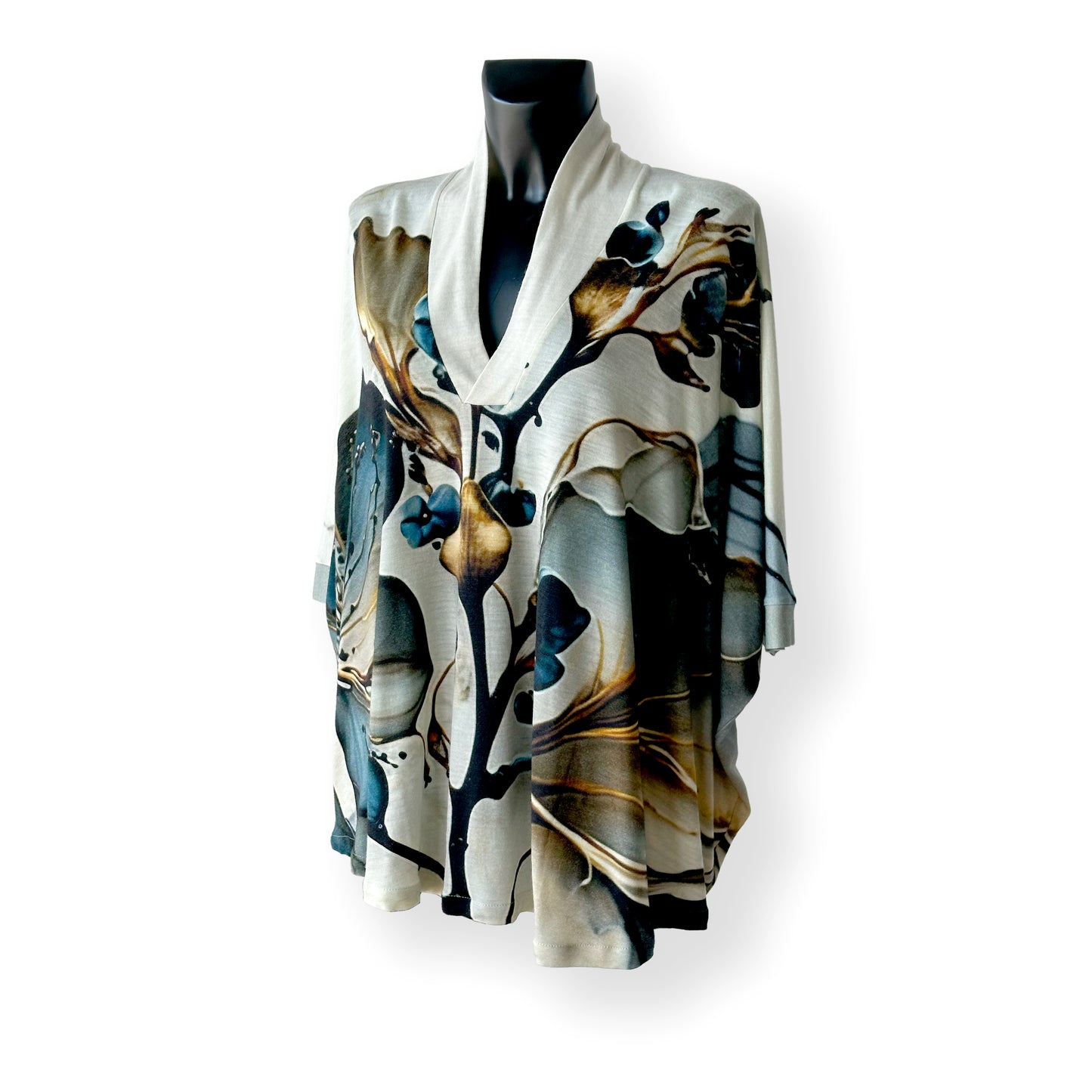 Digitally Printed Wool Tunic