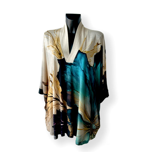 Digitally Printed Wool Tunic