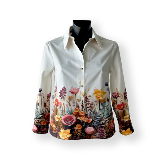 Digitally Printed Cotton Blouse
